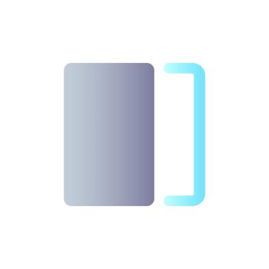 Overlay flat gradient color ui icon. Photo editor instrument. Mask and layer. Visual effect. Simple filled pictogram. GUI, UX design for mobile application. Vector isolated RGB illustration