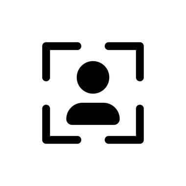 Profile image black glyph ui icon. Social media. Simple filled line element. User interface design. Silhouette symbol on white space. Solid pictogram for web, mobile. Isolated vector illustration