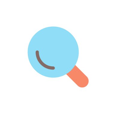 On-site search flat color ui icon. Navigation menu. E-commerce site. Find content. Online marketplace. Simple filled element for mobile app. Colorful solid pictogram. Vector isolated RGB illustration