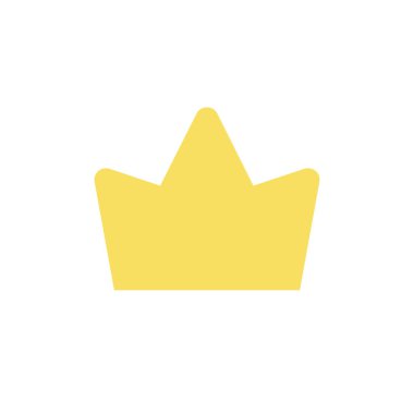 Crown flat color ui icon. Trusted seller. Trending product. Highest sold item. Top ecommerce store. Simple filled element for mobile app. Colorful solid pictogram. Vector isolated RGB illustration