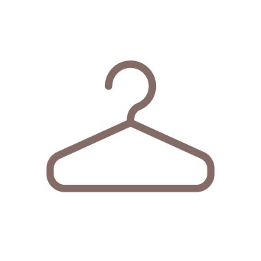 Hanger flat color ui icon. Keep clothes neat and wrinkles free. Boutique inventory. Online marketplace. Simple filled element for mobile app. Colorful solid pictogram. Vector isolated RGB illustration