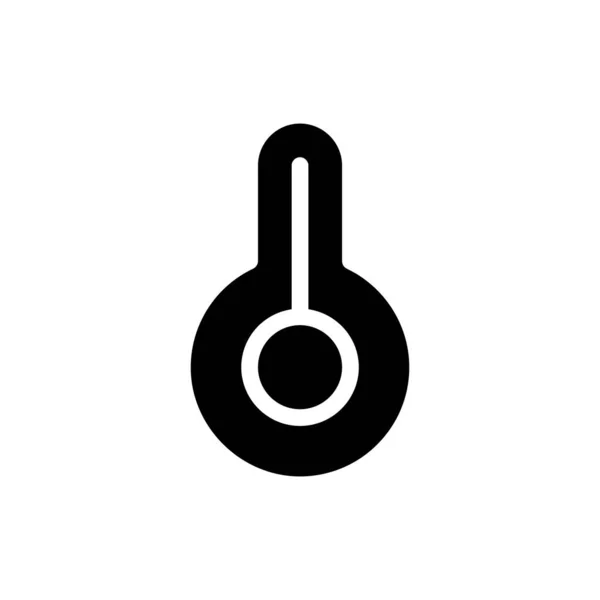 Warmth Black Glyph Icon Photo Editor Simple Filled Line Element — Stock Vector