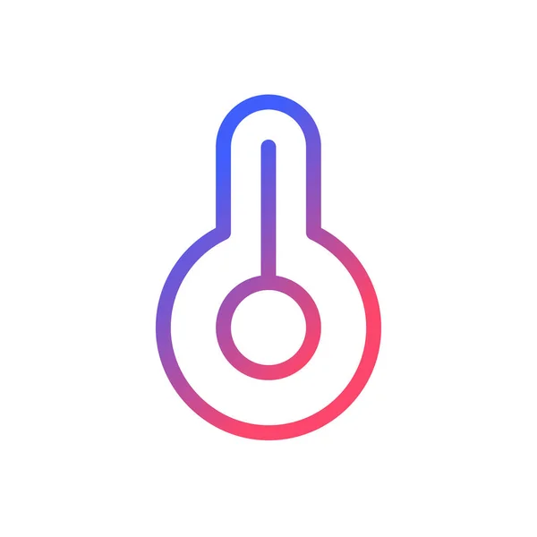 Warmth Pixel Perfect Gradient Linear Icon Color Balance Photo Editor — ストックベクタ
