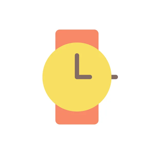 Wristwatch Flat Color Icon Buying Watches Jewelry Store Purchase Timepiece — Wektor stockowy