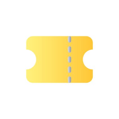 Coupon flat gradient color ui icon. Customer loyalty status. Discount code. Online store. Boost sales. Simple filled pictogram. GUI, UX design for mobile application. Vector isolated RGB illustration