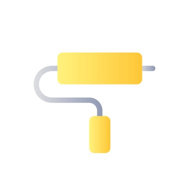 Paint roller tool flat gradient color ui icon. Tools for home renovation. Online marketplace. Simple filled pictogram. GUI, UX design for mobile application. Vector isolated RGB illustration