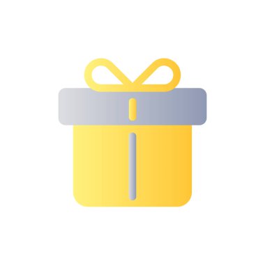 Free gift with purchase flat gradient color ui icon. Automatic discount. Free shipping. E commerce. Simple filled pictogram. GUI, UX design for mobile application. Vector isolated RGB illustration
