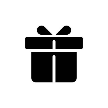 Free gift with purchase black glyph ui icon. Automatic discount. Free shipping. User interface design. Silhouette symbol on white space. Solid pictogram for web, mobile. Isolated vector illustration