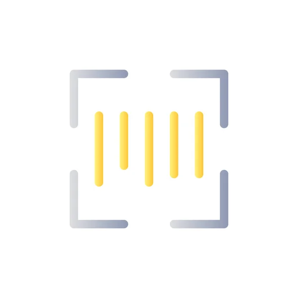 Scanning Barcode Flat Gradient Color Icon Inventory Management Commerce Online — 스톡 벡터