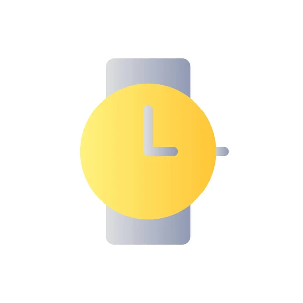 Wristwatch Flat Gradient Color Icon Buying Watches Jewelry Store Online — ストックベクタ