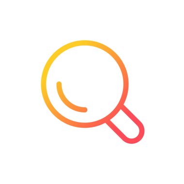 On-site search pixel perfect gradient linear ui icon. Navigation menu. E-commerce website. Line color user interface symbol. Modern style pictogram. Vector isolated outline illustration