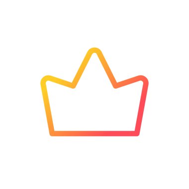 Crown pixel perfect gradient linear ui icon. Trusted seller. Trending product. Top ecommerce store. Line color user interface symbol. Modern style pictogram. Vector isolated outline illustration