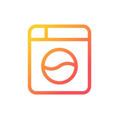 Instant camera pixel perfect gradient linear ui icon. Electronics store. Retro photography. Line color user interface symbol. Modern style pictogram. Vector isolated outline illustration