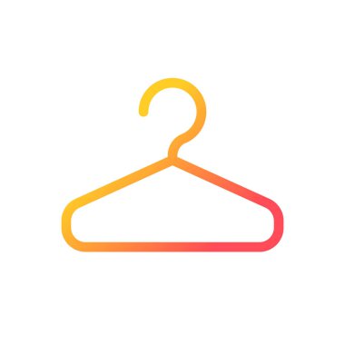 Hanger pixel perfect gradient linear ui icon. Keep clothes neat and wrinkles free. Boutique inventory. Line color user interface symbol. Modern style pictogram. Vector isolated outline illustration