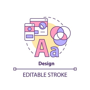 Design concept icon. Website organization. Customer requirement from ecommerce abstract idea thin line illustration. Isolated outline drawing. Editable stroke. Arial, Myriad Pro-Bold fonts used