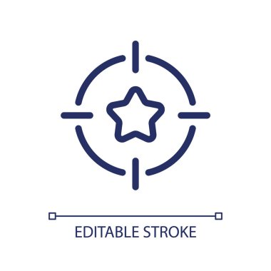 Dream chasing pixel perfect linear ui icon. Get better opportunity. Successful achievement. GUI, UX design. Outline isolated user interface element for app and web. Editable stroke. Arial font used