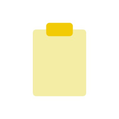 Blank tablet flat color ui icon. Stationery supply. Paper notebook. Collecting patient data. Simple filled element for mobile app. Colorful solid pictogram. Vector isolated RGB illustration