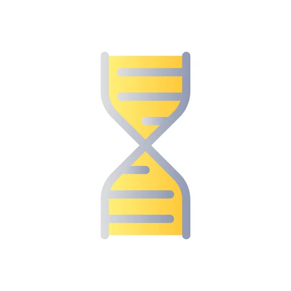 Dna Structure Flat Gradient Two Color Icon Biology Course Genetics — Vector de stock