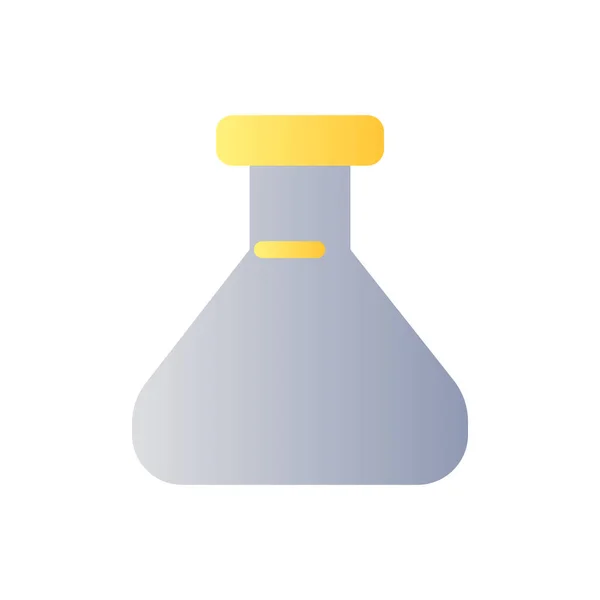 Erlenmeyer Flask Flat Gradient Two Color Icon Chemistry Glassware Lab — стоковий вектор