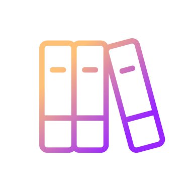 Messy bookshelf pixel perfect gradient linear ui icon. Disorganized shelf in classroom library. Line color user interface symbol. Modern style pictogram. Vector isolated outline illustration