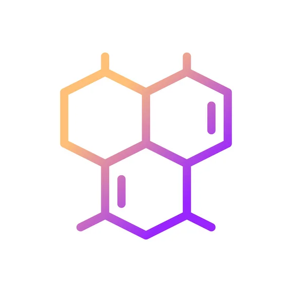 Chemical Connections Pixel Perfect Gradient Linear Icon High School Chemistry — Vetor de Stock