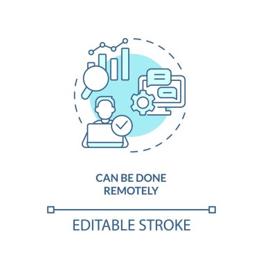 Turkuaz konsept ikonu yapılabilir. Çevrimiçi araştırma. Vaka çalışmasının avantajı soyut fikir ince çizgi çizimi. İzole bir taslak çizim. Düzenlenebilir felç. Arial, Myriad Pro-Kalın yazı tipleri