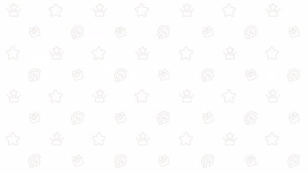Анімований Маркетинг Безшовний Візерунок Просування Продажів Подарунок Покупкою Пропозиція Стимулів — стокове відео