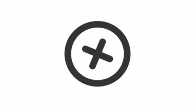 Çizgisel ui simgesini sil. Operasyonu iptal et. Şeffaf arkaplanda alfa kanalı olan kusursuz 4k döngüsü videosu. Taslak izole edilmiş kullanıcı arayüzü ögesi hareketli grafik canlandırması