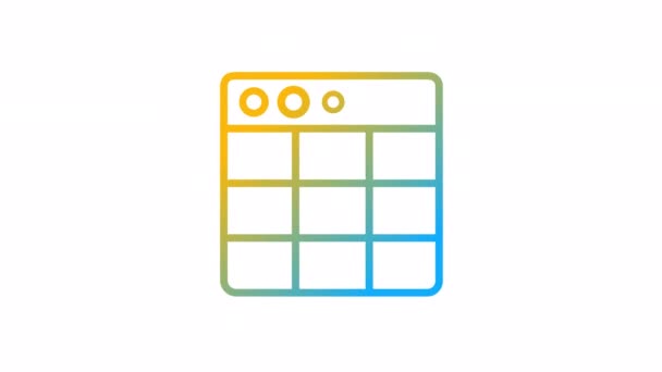 Animated Task Schedule Gradient Icon Prioritize Work Goals Tasks Management — Αρχείο Βίντεο