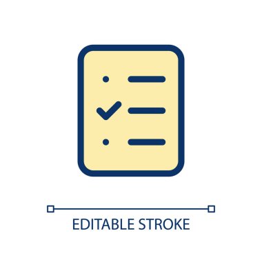 Araştırma pikseli mükemmel RGB renk ui simgesi. Cevap ver. Müşteriler için anket. Basit doldurulmuş çizgi ögesi. Mobil uygulama için UX tasarımı. Vektör izole görüntü grafiği. Düzenlenebilir felç. Kullanılan Poppins yazı tipi