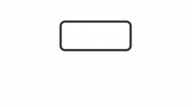 Canlandırılmış organik arama doğrusal simgesi. Bilgi aranıyor. Reklamcıların etkisi yok. Şeffaf arkaplanda alfa kanalı olan kusursuz HD video. Taslak hareketli grafik canlandırması