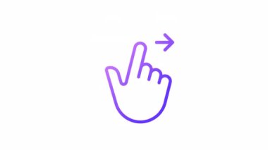 Sağ gradyan simgesine hareketli. Kaydır, kaydır. Akıllı telefon etkileşimi. Dokunmatik ekran kontrolü. Şeffaf arkaplanda alfa kanalı olan kusursuz HD video. Taslak hareketli grafik canlandırması