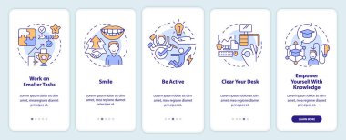 Mobil uygulama ekranında kendine olan güvenini arttır. Doğrusal kavramlarla düzenlenebilir grafik yönergelerini 5 adımda gezdir. UI, UX, GUI şablonu. Kullanılan sayısız Pro-Kalın, Düzenli yazı tipleri