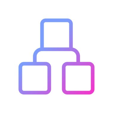 Infographic piksel mükemmel gradyan ui simgesi engeller. Görsel materyal sunumu. Satır rengi kullanıcı arayüzü sembolü. Modern tarz pictogram. Vektör izole edilmiş taslak çizimi