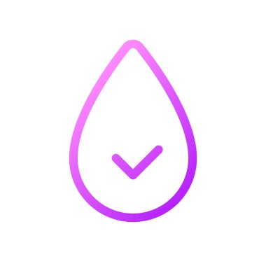 Hidrolik piksel mükemmel gradyan ui simgesi. Su tüketimi. Sağlıklı bir yaşam tarzı. Sağlık hizmetleri. Satır rengi kullanıcı arayüzü sembolü. Modern tarz pictogram. Vektör izole edilmiş taslak çizimi