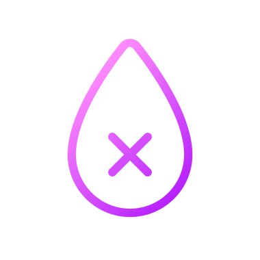 Susuzluk pikseli mükemmel gradyan doğrusal ui simgesi. Sıvı kaybı. Kısıtlama. Sağlıksız bir durum. Satır rengi kullanıcı arayüzü sembolü. Modern tarz pictogram. Vektör izole edilmiş taslak çizimi