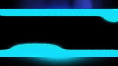 Broadcasting Blue Glowing Frame with Alpha Transparency