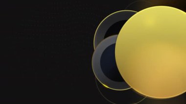 Golden Art Deco Circle Luxury Background