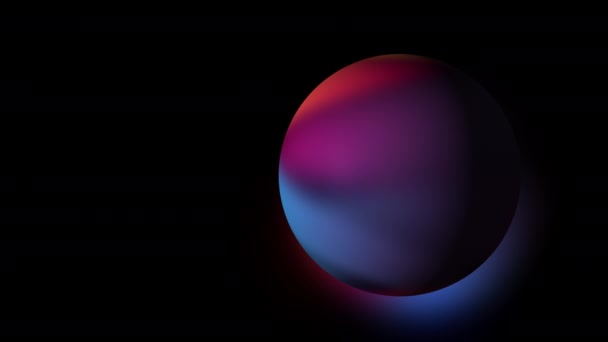 Colorful Abstract Sphere Copy Space — Stok video