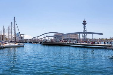 Barcelona, Spain - Sea Rambla, seafront promenade