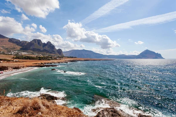 Sicily Italy Trapani Province Coastline San Vito Capo Scopello — стоковое фото