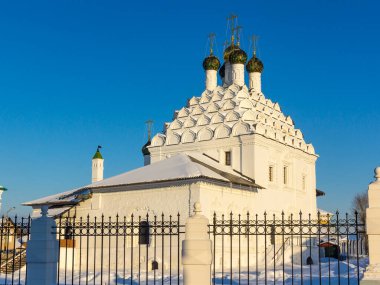 Kolomna, Rusya, 9 Şubat 2017 - Eski Kolomna Kilisesi - Posad 'daki Aziz Nicholas Tapınağı, Rus Ortodoks Eski İnanç Kilisesi