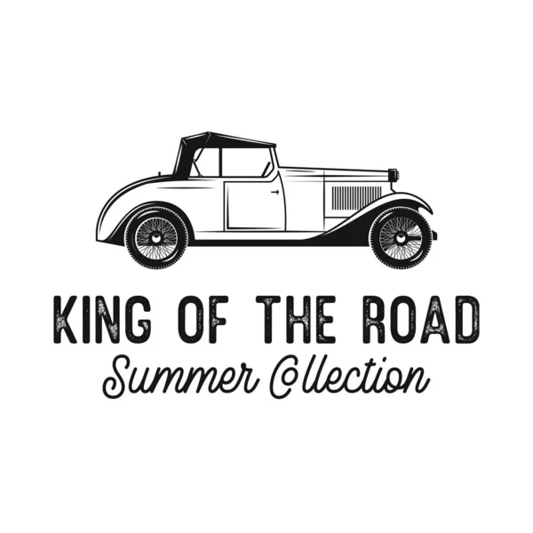 King of the road banner —  Vetores de Stock