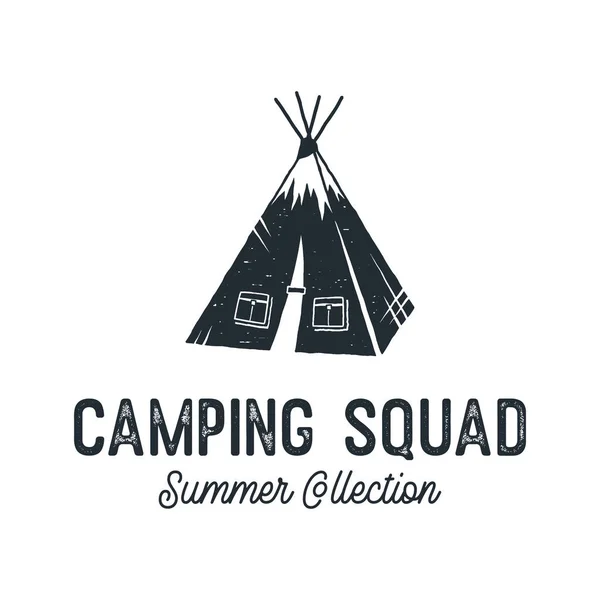 T shirt design with tepee — Wektor stockowy