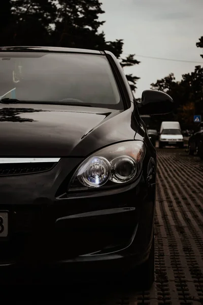 Black Car Hyundai I30 — Stock Photo, Image