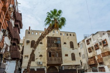 UNESCO Dünya Mirası Tarihi Köyü El Balad, Jeddah - Suudi Arabistan 'daki antik bina