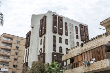 UNESCO Dünya Mirası Tarihi Köyü El Balad, Jeddah - Suudi Arabistan 'daki antik bina