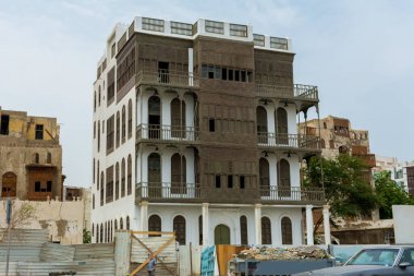 UNESCO Dünya Mirası Tarihi Köyü El Balad, Jeddah - Suudi Arabistan 'daki antik bina