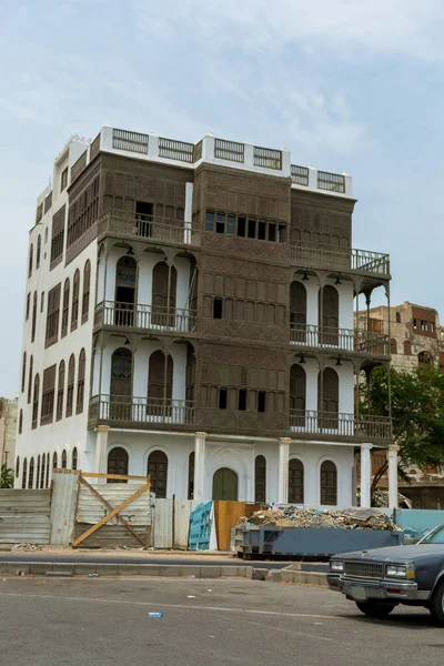 Antiguo Edificio Pueblo Histórico Patrimonio Humanidad Unesco Balad Jeddah Arabia —  Fotos de Stock