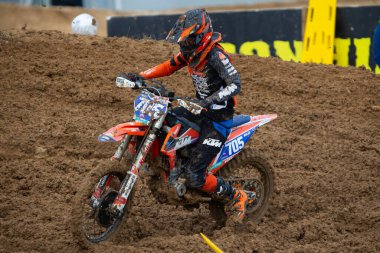 Madrid, İspanya - 16 Ekim 2021 MXGP Motocross İspanyol Şampiyonu